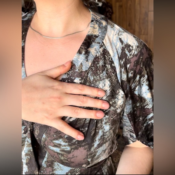 Max Azaria Maxi Gown with draped sleeves - Picture 8 of 11